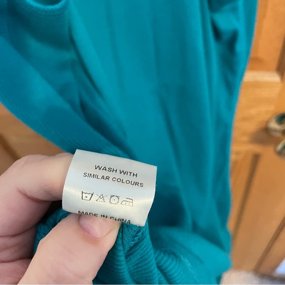 Teal Ribbed Tank XXXL - Picture 5 of 5